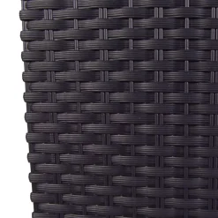 Polyrattan-Pflanztopf Mit Einsatz 26X50,5X26Cm Anthrazit