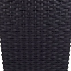 Polyrattan-Pflanztopf Mit Einsatz 22X42X22Cm Anthrazit
