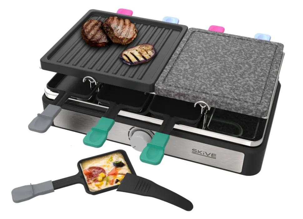 Raclette-Grill Mit Granitsteinplatte Fur 8 Personen
