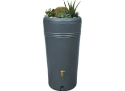 4Rain Azura 2In1 Regenspeicher 230L Mit Pflanzschale Graphitgrau