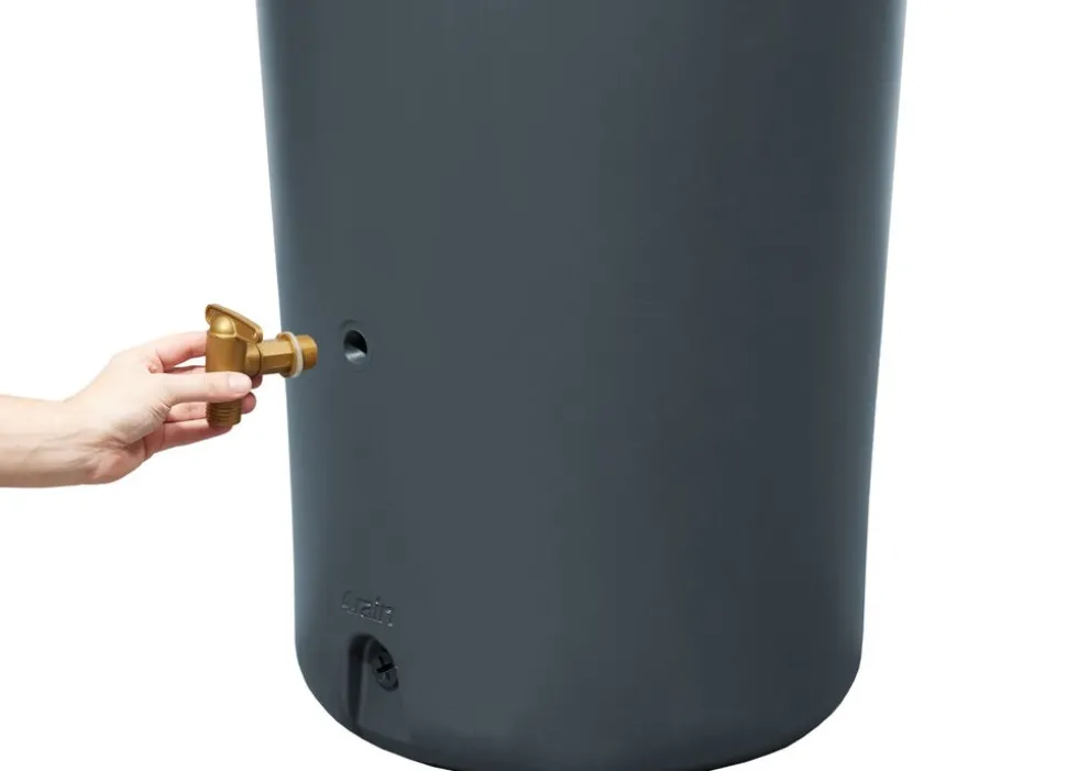 4Rain Azura 2In1 Regenspeicher 230L Mit Pflanzschale Graphitgrau