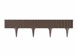 Rasenkante Ibra Border Rattanoptik 3,9M Braun