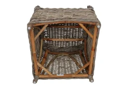 Rattansessel Athena Mit Sitzkissen 4Er-Set Natural-Grey