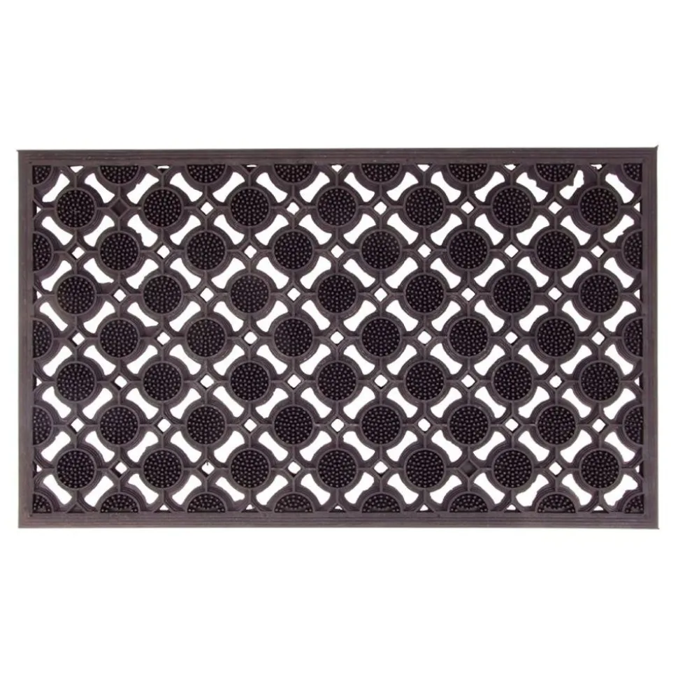 Relief Gummi-Fusmatte 73X44Cm Schwarz