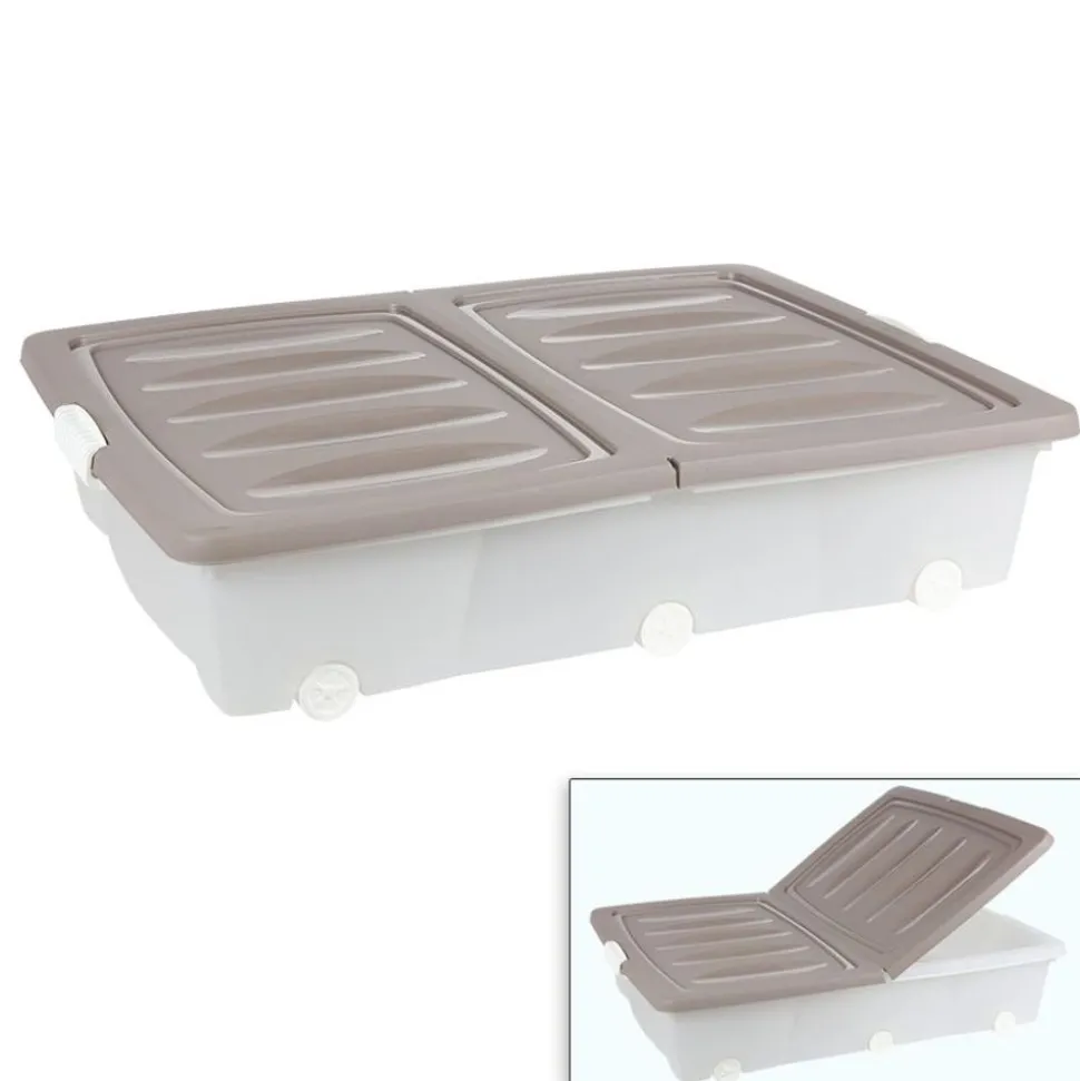 Rollenbox Mit Klappdeckel 55L Pastell