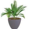 Runder Pflanztopf Stone 48X37,5Cm Grau