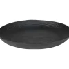 Rundes Metall-Dekotablett 37Cm Schwarz