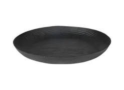 Rundes Metall-Dekotablett 37Cm Schwarz