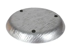 Rundes Metall-Dekotablett 37Cm Silber