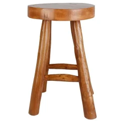 Rustikaler Hocker Kansas Aus Teakholz 30X45Cm