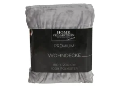 Samtweiche Kuscheldecke 150X200Cm Silbergrau