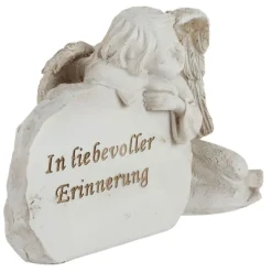 Schlafender Engel Mit Grabstein In Liebevoller Erinnerung