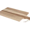 Schneid- Und Servierbrett Aus Akazienholz Mit Griff 41X27Cm