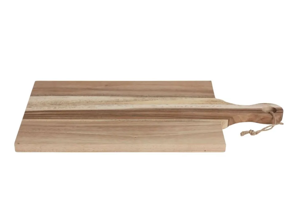 Schneid- Und Servierbrett Aus Akazienholz Mit Griff 41X27Cm