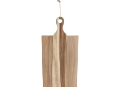 Schneid- Und Servierbrett Aus Akazienholz Mit Griff 41X27Cm