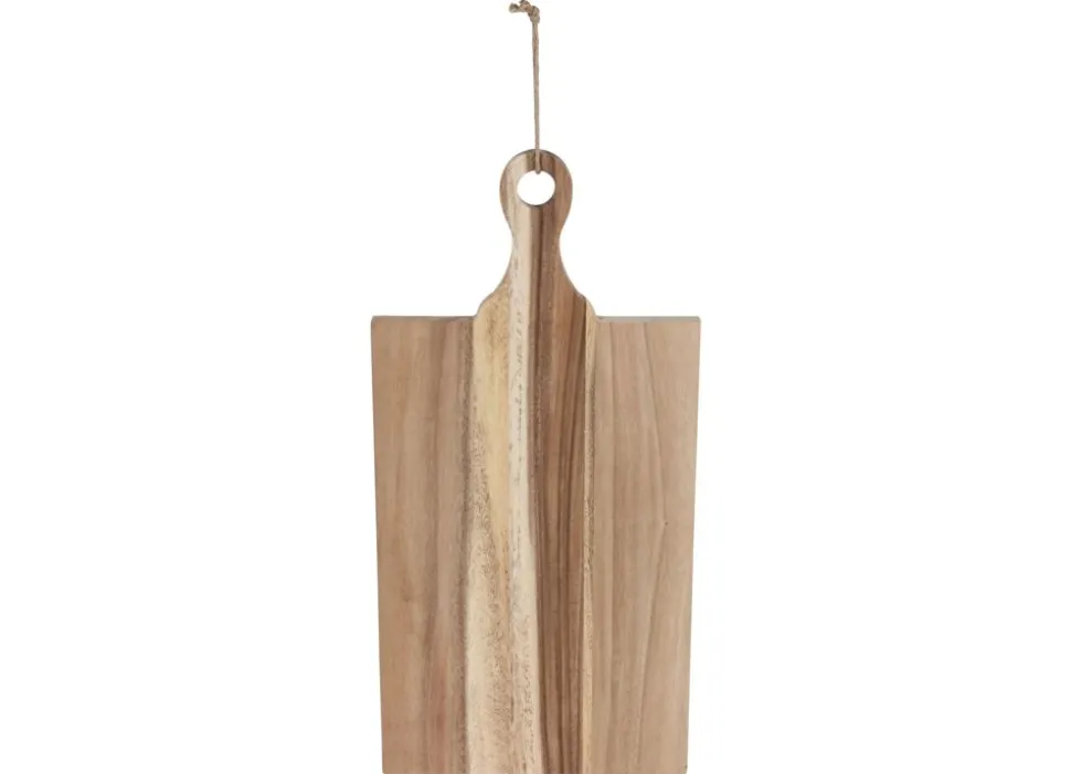 Schneid- Und Servierbrett Aus Akazienholz Mit Griff 41X27Cm