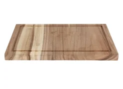 Schneid- Und Servierbrett Aus Akazienholz Mit Saftrinne 48X32,5Cm