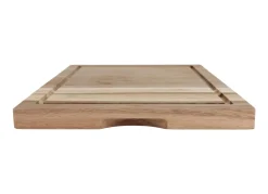 Schneid- Und Servierbrett Aus Akazienholz Mit Saftrinne 48X32,5Cm