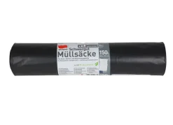 Schwergut Mullsacke 150 Liter 10 Stuck Auf Rolle Schwarz