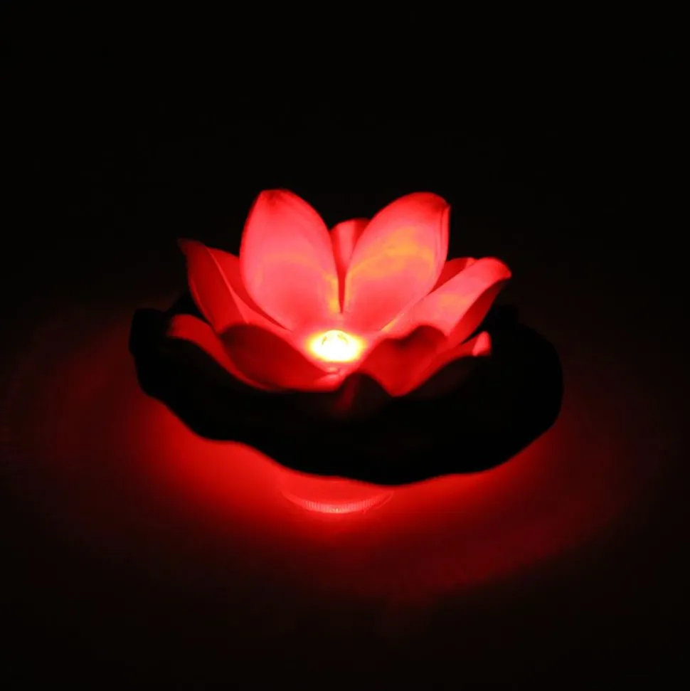 Schwimmende Lotusblute Mit Led Farbwechsler 10Cm