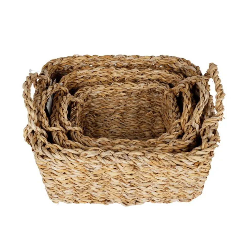 Seegras-Körbe Eckig 3Er-Set