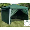 2 Seitenwande Fur Ruck-Zuck Alu-Pavillon 3X3M Grun