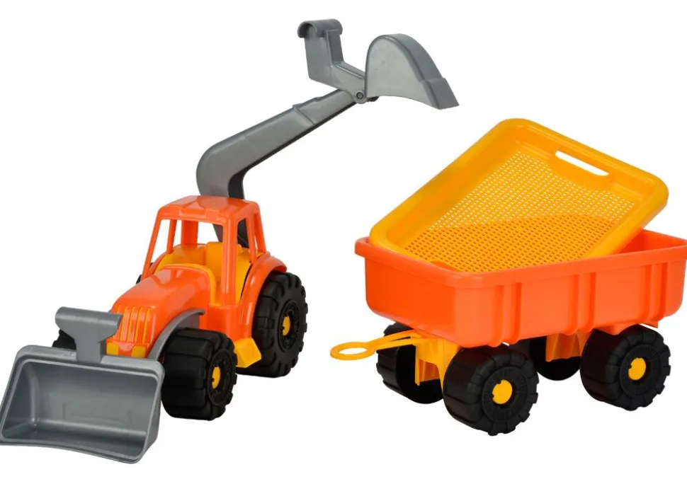 Simba Spielzeug-Traktor Mit Schaufel Und Anhanger