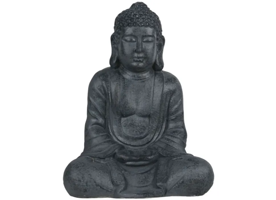 Sitzender Buddha Aus Magnesia Gros 38X25X50Cm