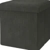 Sitzhocker Aus Cordstoff 38X38X38Cm Grau