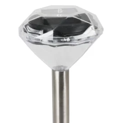 Solar-Gartenleuchte Diamant Kaltweis