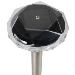 Solar-Gartenleuchte Diamant Kaltweis