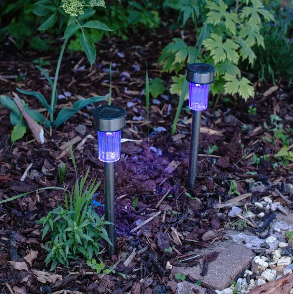 Solar-Gartenleuchten Mit Farbwechsler 10Er-Set