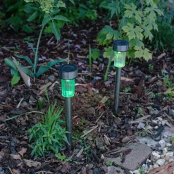 Solar-Gartenleuchten Mit Farbwechsler 10Er-Set