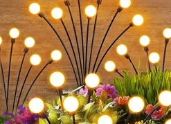 Solar-Gluhwurmchenleuchte Mit 8 Leds 77Cm Warmweis