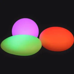 Solar-Led-Gartenleuchte Kiesel 35X23Cm