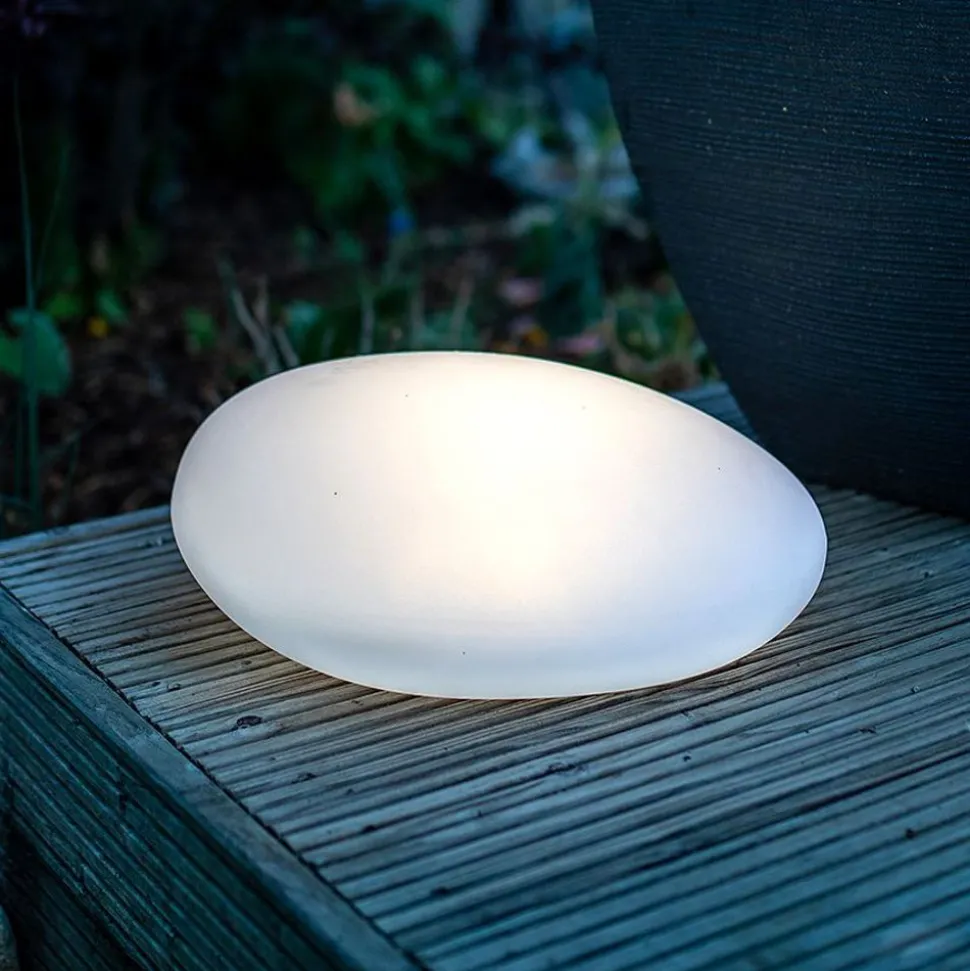 Solar-Led-Gartenleuchte Stein 40X17X30Cm
