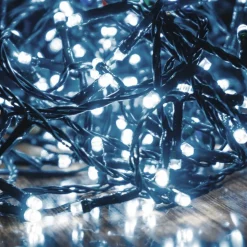 Solar-Lichterkette 8M 24 Leds Kaltweis