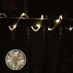 Solar-Lichterschlauch 9M 75 Leds Warmweis