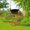 Solar-Spirallaterne 13Cm Rot
