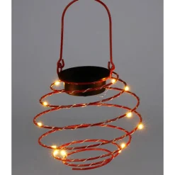 Solar-Spirallaterne 13Cm Rot