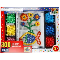 Steckspiel Mit 300 Bunten Steckbausteinen