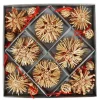 Strohanhanger Baumschmuck 56-Teilig Natur/Rot