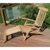 Teak-Deckchair Natur Unbehandelt