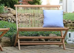 Teak-Klappbank Modena 90X100X59Cm