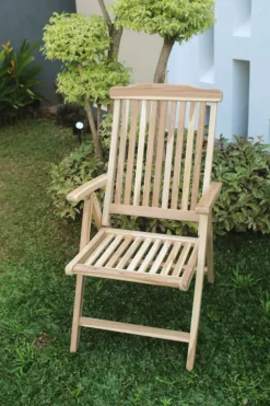 Teak-Klappstuhl Natur Unbehandelt
