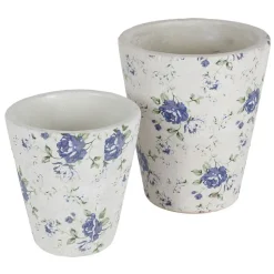 UberTöpfe Blue Flower 2Er-Set
