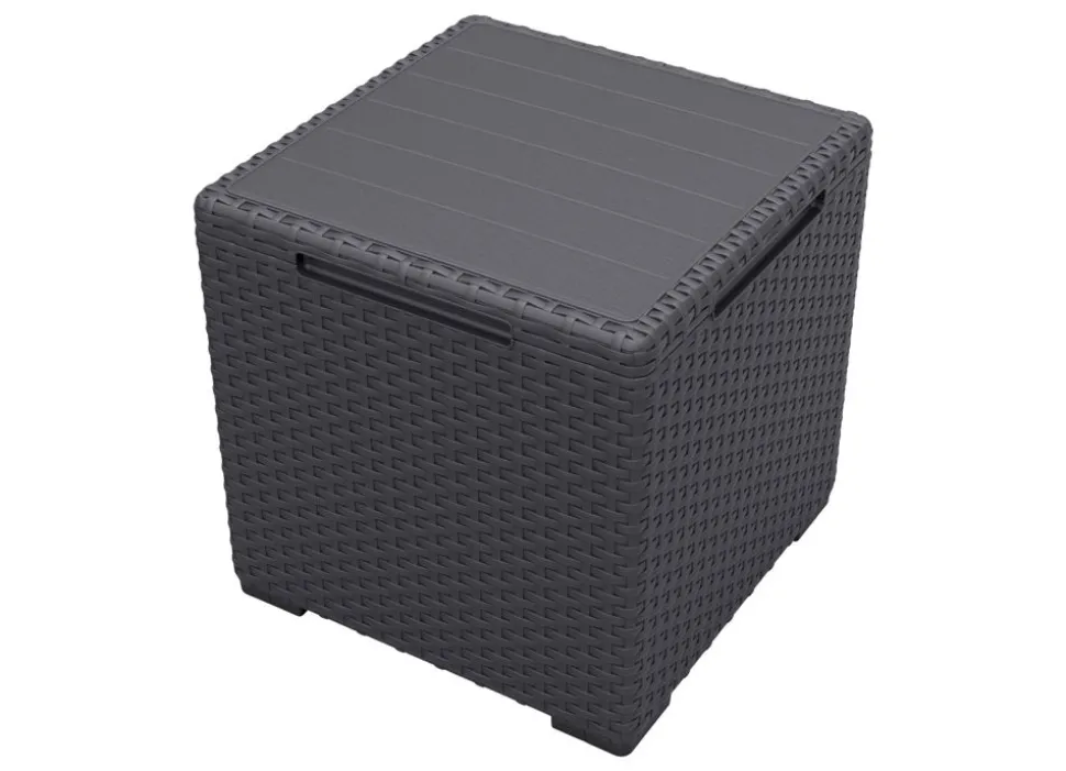 Vigo Aufbewahrungsbox Und Beistelltisch 37X37X37Cm Graphit