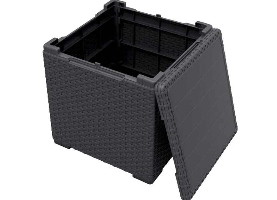 Vigo Aufbewahrungsbox Und Beistelltisch 37X37X37Cm Graphit