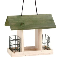 Vogelfutterhaus Aus Holz 23,5X20,5X19Cm