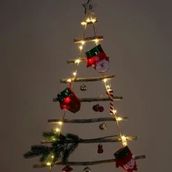 Wandobjekt Weihnachtsbaum Aus Holz 62X90Cm